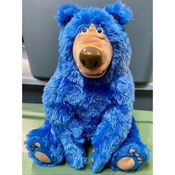 Wonder Park Boomer Plush Blue Bear Stuff Animal Plush 15" Huggable Plastic Nose - Picture 1 of 10